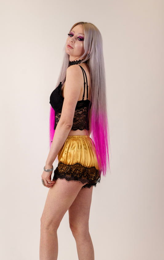 Sada měkkého domácího oblečení - zlatá barva