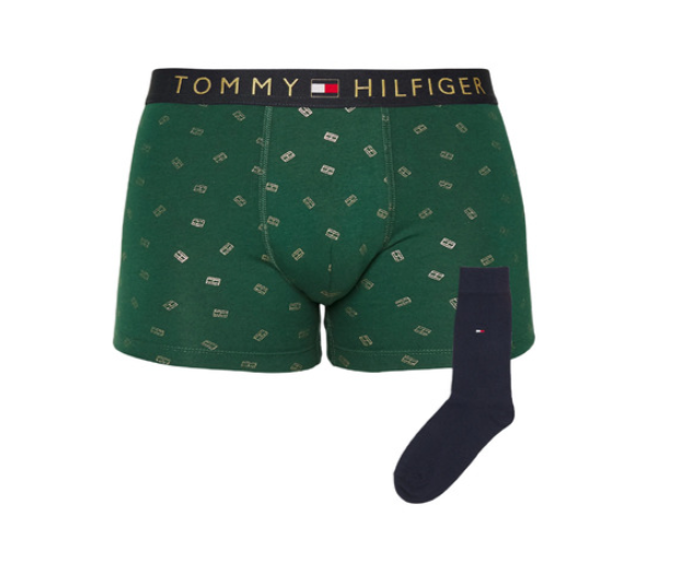 Green Tommy Hilfiger Underwear with Socks